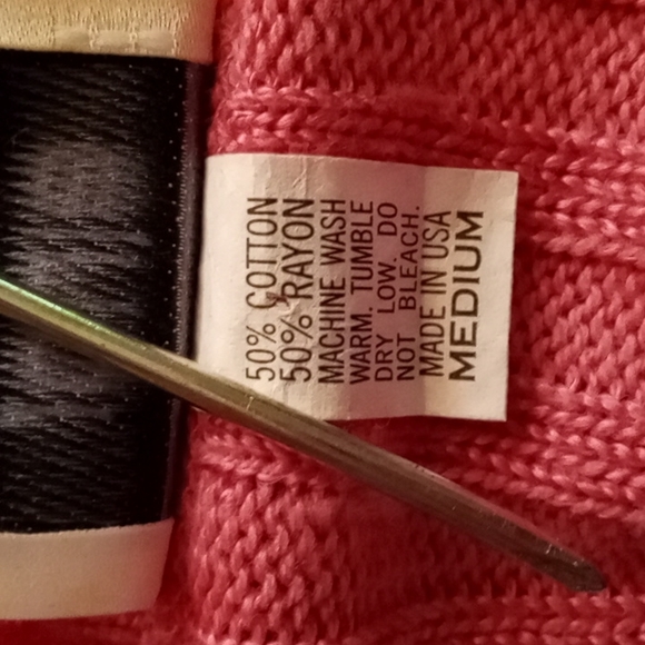 Vintage 80s,Bundle of 2,Super Soft,Lightweight,Crop,Knit Tops,Yellow & Pink💛🩷 - Picture 7 of 15